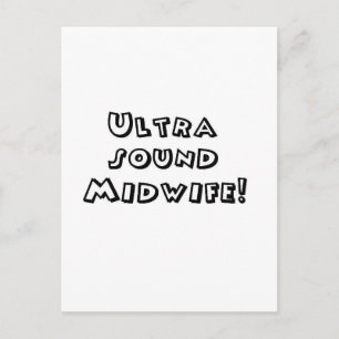 ultrasone vroedvrouw briefkaart