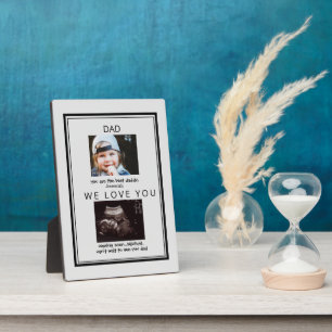 Ultrasound 2 Foto Child Gray Vaderdag Plaque Fotoplaat