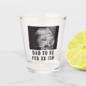 Ultrasound Foto First Vaderdag Dad to be Shot Glas (Voorkant)