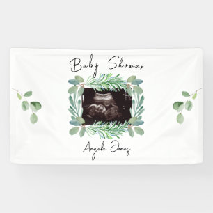 Ultrasound Foto Greeneral Neutraal Baby shower Spandoek