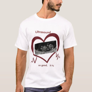 Ultrasound Hz- en hartT-shirt. voor mannen T-shirt