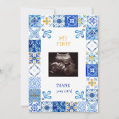 Ultrasound Méditerranée Bleu Merci bébé amusant (Devant)