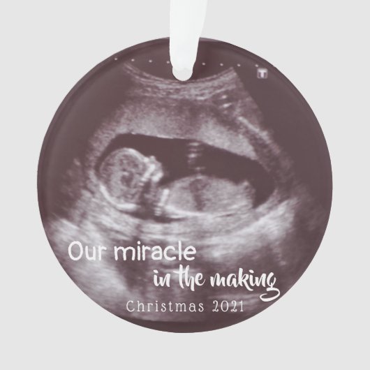 Ultrasound Miracle In Making 2 Photo Baby Annonce (devant)