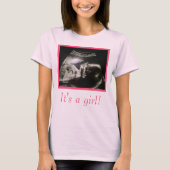 Ultrasound moederschap T-shirt om aan te passen (Voorkant)