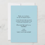 Ultrasound Photo Animal drôle Merci bébé (Dos)