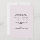 Ultrasound Photo Merci rose bébé (Dos)