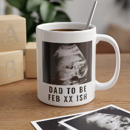 Ultrasound Photo Papa doit être une tasse de café