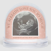 Ultrasound We Love You Already Keepsake Sneeuwbol (Achterkant)