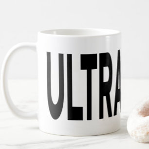 ULTRASOUND Zwarte Typografie Koffiemok