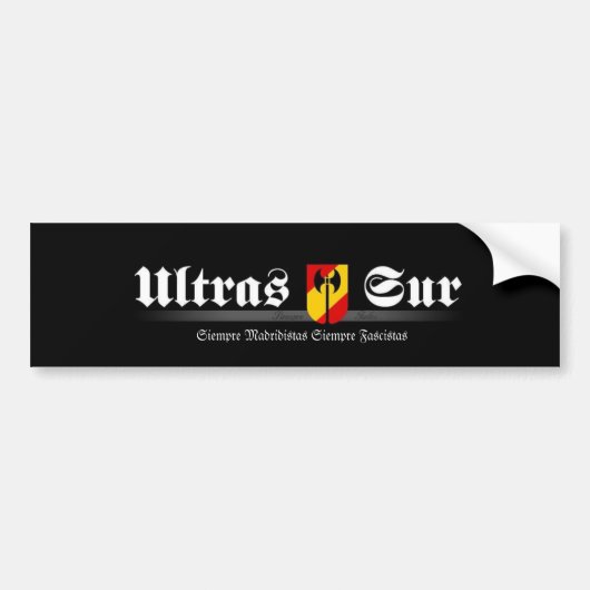 ultrassur Ultras Sur Real Madrid Bumpersticker (Voorkant)