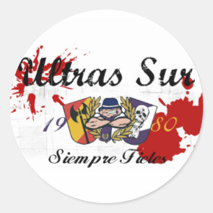 ULTRASSUR ultras sur Real Madrid Ronde Sticker