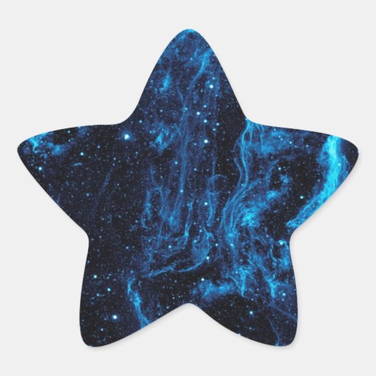 Ultraviolet afbeelding van het Cygnus Loop Nebula Ster Sticker (Voorkant)