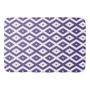 Ultraviolet en wit diamantpatroon badmat