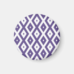 Ultraviolet en wit diamantpatroon magneet