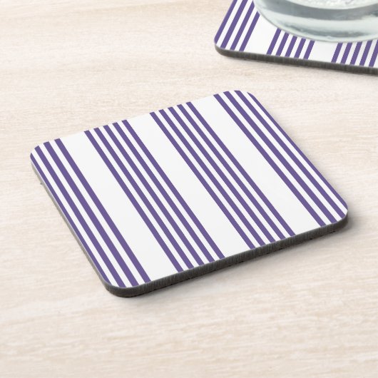 Ultraviolet en wit vijf strips bier onderzetter (Linkerzijde)