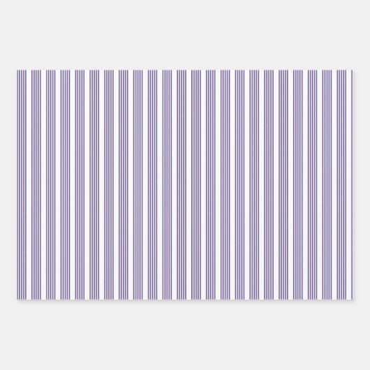 Ultraviolet en wit vijf strips inpakpapier vel (Voorkant 3)