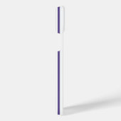 Ultraviolet en wit vijf strips iPhone hoesje (Rechterkant)