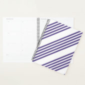 Ultraviolet en wit vijf strips planner (Display)