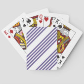 Ultraviolet en wit vijf strips pokerkaarten (Achterkant)