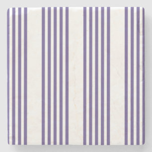 Ultraviolet en wit vijf strips stenen onderzetter