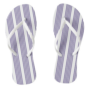 Ultraviolet en wit vijf strips teenslippers