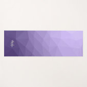 Ultraviolet paars-geometriemnetpatroon Monogram Yogamat (Voorkant (horizontaal))