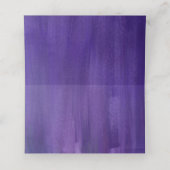 Ultraviolet paarse bruiloft gast plaats kaarten (Binnenkant ongevouwen)