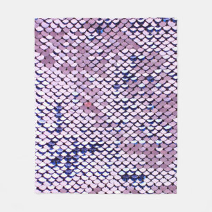 Ultraviolet vivid sequin glitter giny texture. Gl Fleece Deken