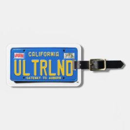 ULTRLND: CA 1974 Blue License Bord Bagagelabel