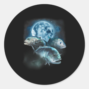 Ulua Gevist Shirt - Trevally Fish huilen bij de Ronde Sticker