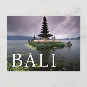 Ulun Danu Temple Bali, Indonesië Briefkaart