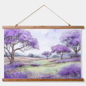 Ulupalakua Jacaranda Trees Hangend Wandkleed (Voorkant)