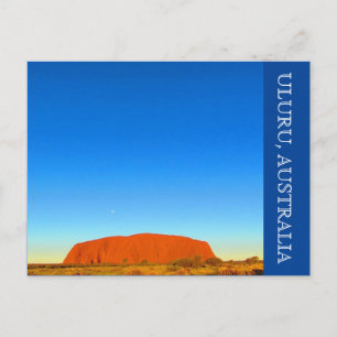 uluru australia blue sky briefkaart