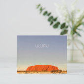 Uluru, Australië Briefkaart (Staand voorkant)
