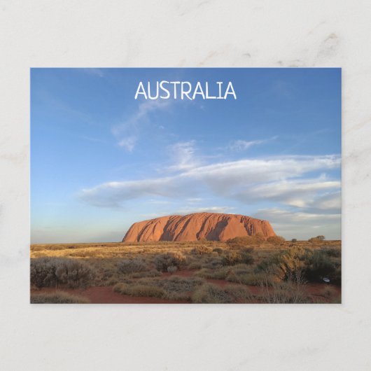 Uluru Australie Carte Postale (Devant)