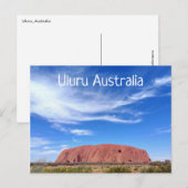 Uluru Australie Carte postale (Devant / Derrière)
