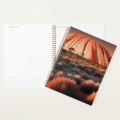 Uluru "Ayers Rock" Australia Oil Paint, (Devant avec enveloppe)