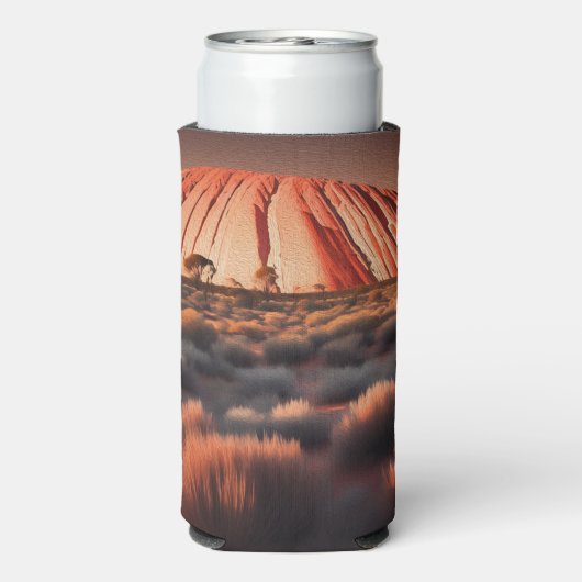 Uluru "Ayers Rock" Australia olieverf, (Seltzer Achterkant)