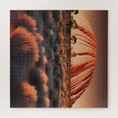 Uluru "Ayers Rock" Australia olieverf, Legpuzzel (Horizontaal)