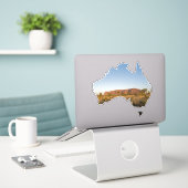 Uluru Ayers Rock Australia Shape Sticker (Laptop op bureau)