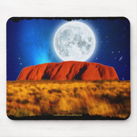 ULURU Ayer's Rock Australian Outback Art Muismat (Voorkant)