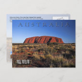Uluru (Ayers Rock), Australië Briefkaart (Voorkant / Achterkant)