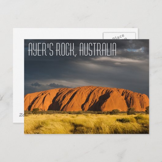 Uluru (Ayer's Rock), Australie ​ carte postale (Devant / Derrière)