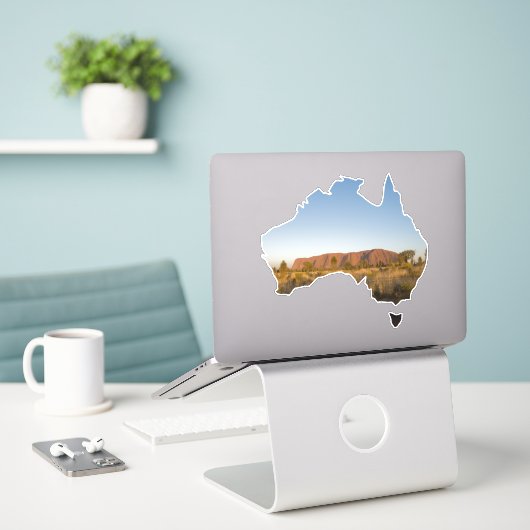 Uluru Ayers Rock Australie Sticker en forme (Ordinateur portable sur le bureau)