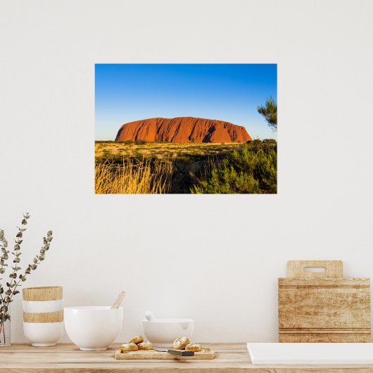 Uluru Ayers Rock in het buitenland Australië Poster (Keuken)