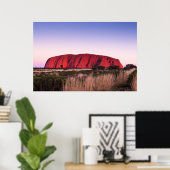 Uluru Ayers Rock in het buitenland Australië Poster (Thuiskantoor)