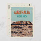 Uluru Ayers Rock, Northern Territory Australia Briefkaart (Voorkant / Achterkant)