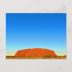 uluru blauwe zon briefkaart