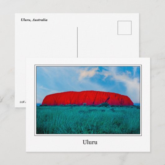 Uluru Briefkaart (Voorkant / Achterkant)