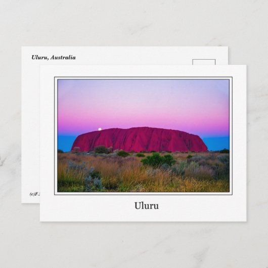 Uluru-Briefkaart Briefkaart (Voorkant / Achterkant)